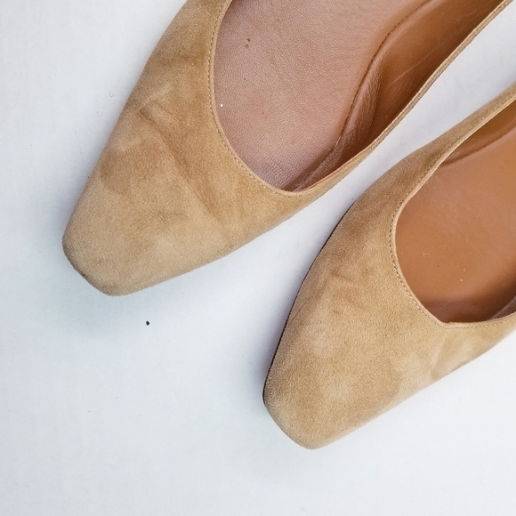 🌸 Aquatalia |‎ Marcella Suede Tan Flat Shoes 7 - Picture 12 of 13